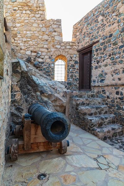 Wilson, Emily M. 아티스트의 Middle East-Arabian Peninsula-Oman-Muscat-Muttrah-Ancient cannon at Muttrah Fort작품입니다.